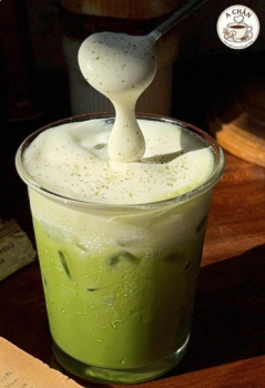 Matcha latte kem muối (Salted Cream Matcha Latte)