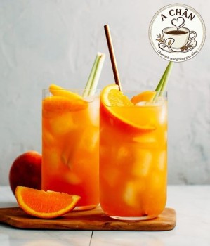 Trà đào cam xả - Peach orange lemongrass tea