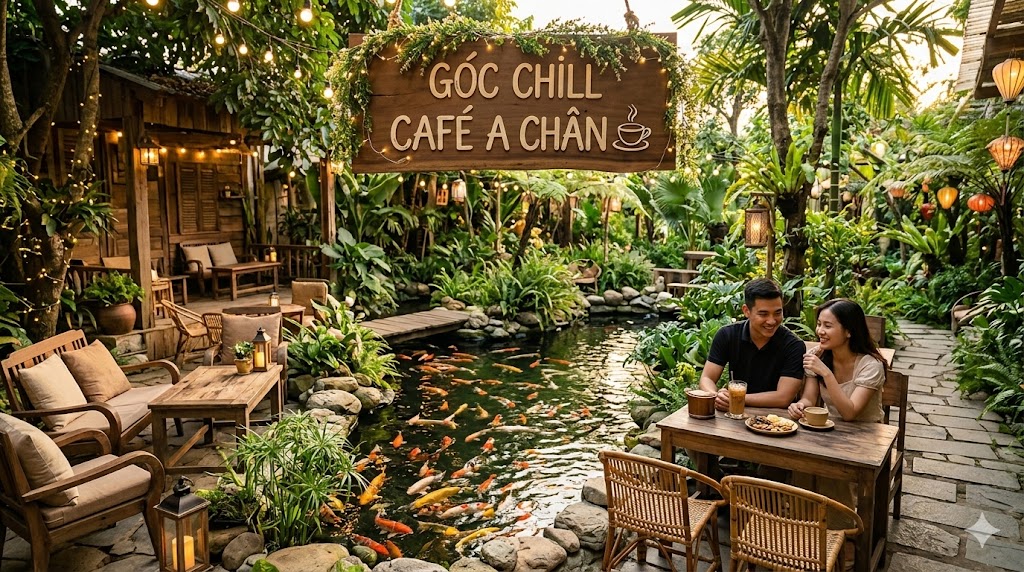 GÓC CHILL CAFE VƯỜN  A CHÂN (A CHAN GARDEN & CHILL CAFE)